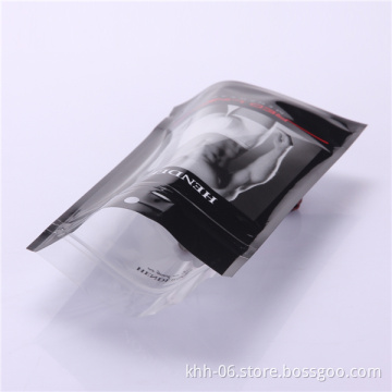 Custom printed poly ziplock bag for menswear manufacturer in guangdong